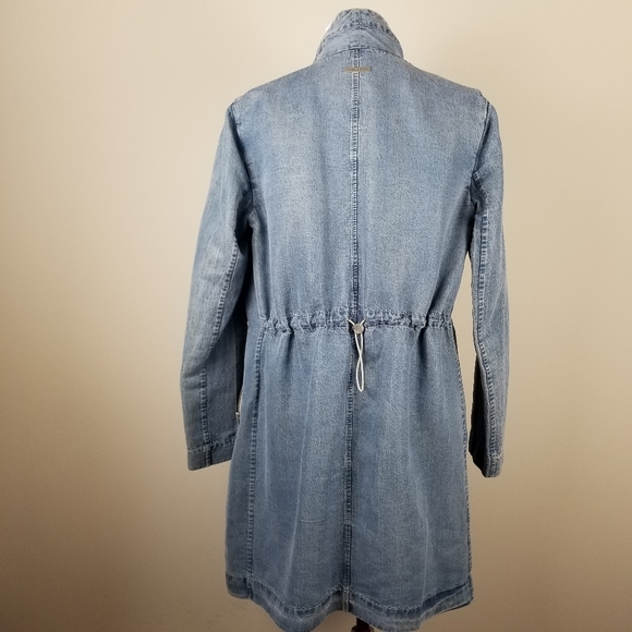 SOIA & KYO Stefie Denim Jacket w/Draped Collar-S - Picture 7 of 11